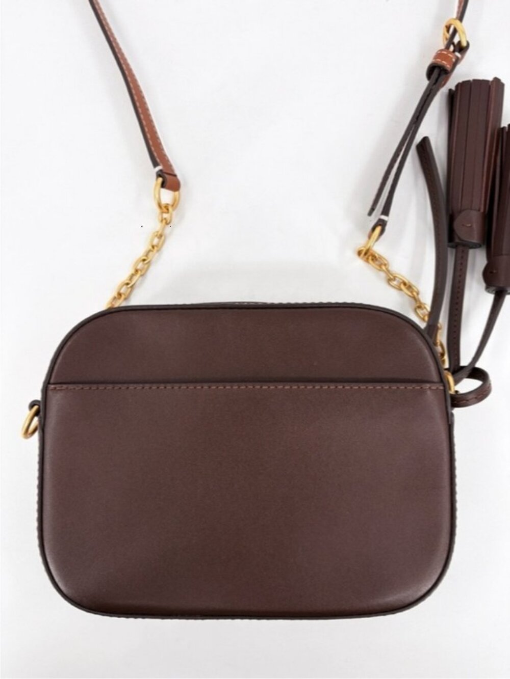 TORY BURCH McGraw Woven Plaid Camera Bag - Picture 4 of 12